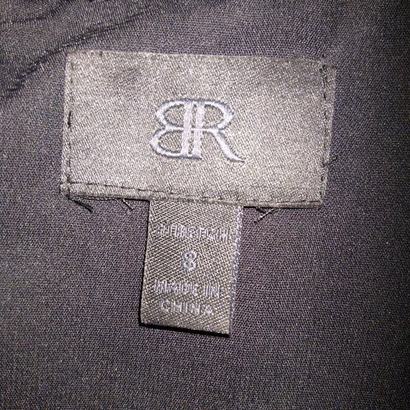 Banana Republic Size 8 Black Sheath Silk Feel Dress with Cap Sleeved - Picture 2 of 3